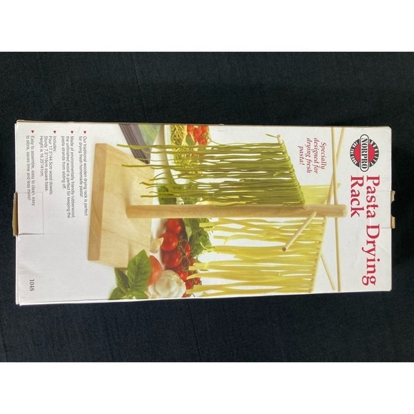 Norpro Wooden Pasta Drying Rack Kitchen Utensil Macaroni Stand New - Picture 6 of 7